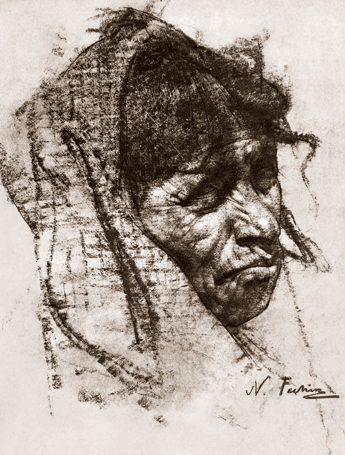  Nicolai Ivanovich Fechin —— 墨西哥老妪